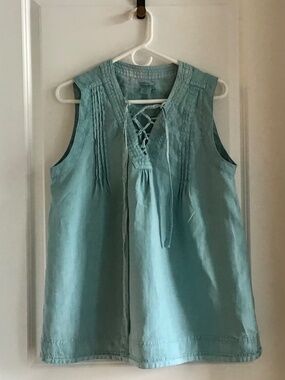 Artisan 100% linen top size M